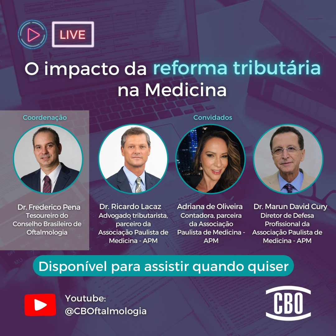 Reforma tributária é tema de live do CBO