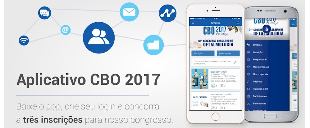 CBO lança aplicativo oficial do 61º Congresso Brasileiro de Oftalmologia