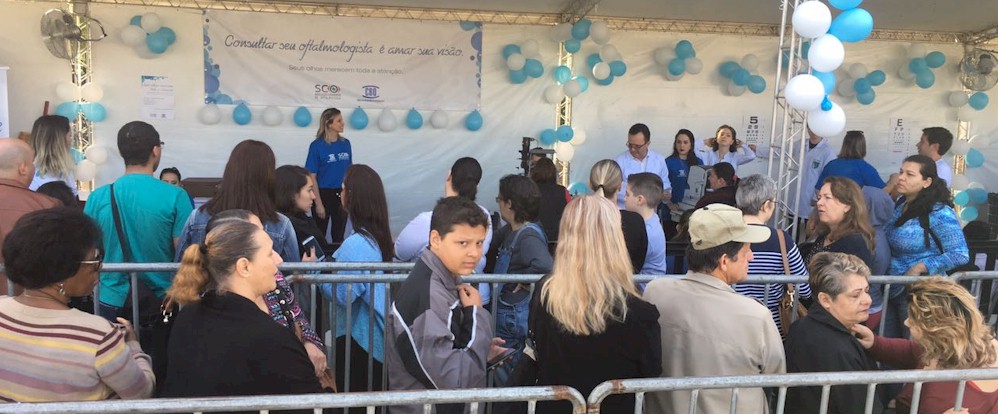 Tenda dos olhos é sucesso no Bem Estar Global Joinville