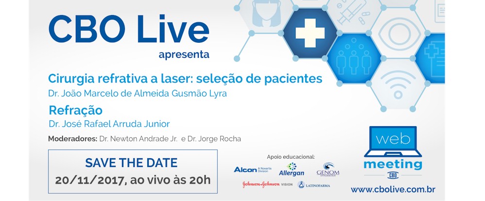 CBO Live promove discussão sobre a seleção de pacientes aptos à cirurgia refrativa a laser!