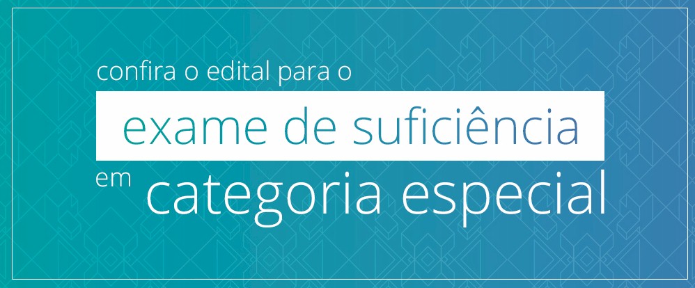 CBO abre período de inscrições para o Exame de Suficiência em Categoria Especial