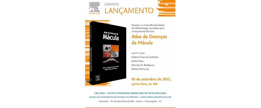 Participe do lançamento do livro Atlas de Doenças da Mácula, no #CBO2015