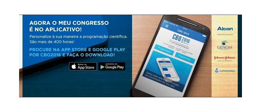 Programação científica preliminar já disponível no aplicativo